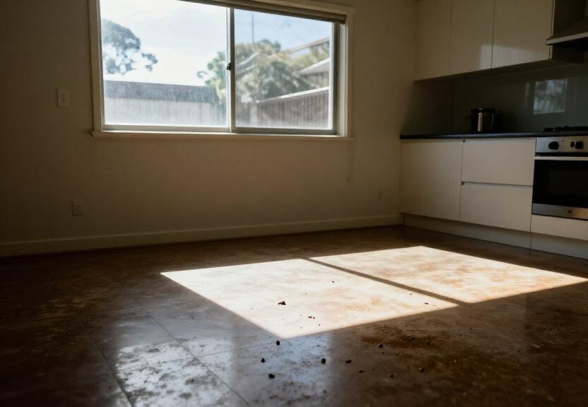 Cockroach infestation in a St Clair kitchen before treatment